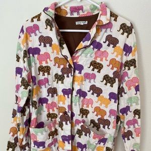 Colorful elephant PJ top
